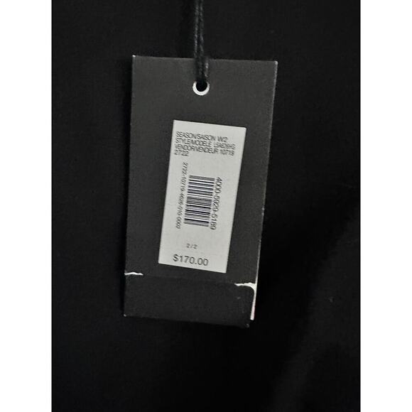 NWT A/X Armani Exchange Women's Sleeveless Faux Leather Sheath Dress Size 2 - Picture 4 of 10